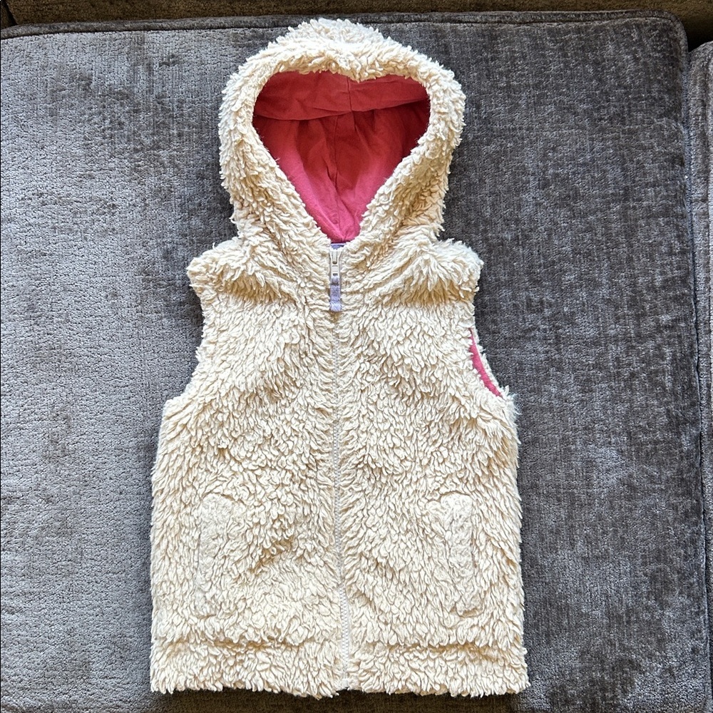 Mini Boden hooded vest 5-6y